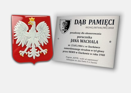 Pełna oferta tablic godeł i herbów